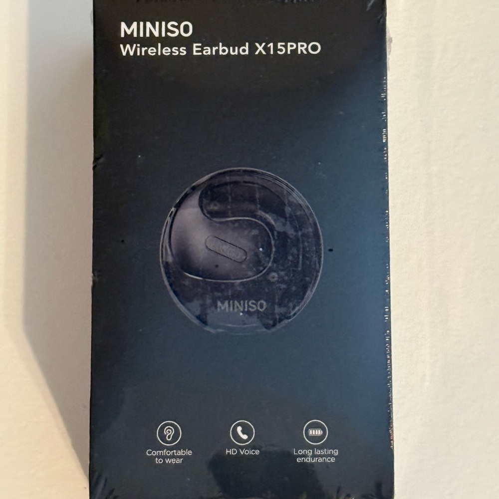 MINISO 3D translator Stereo Earbuds - Black. As seen on social media.